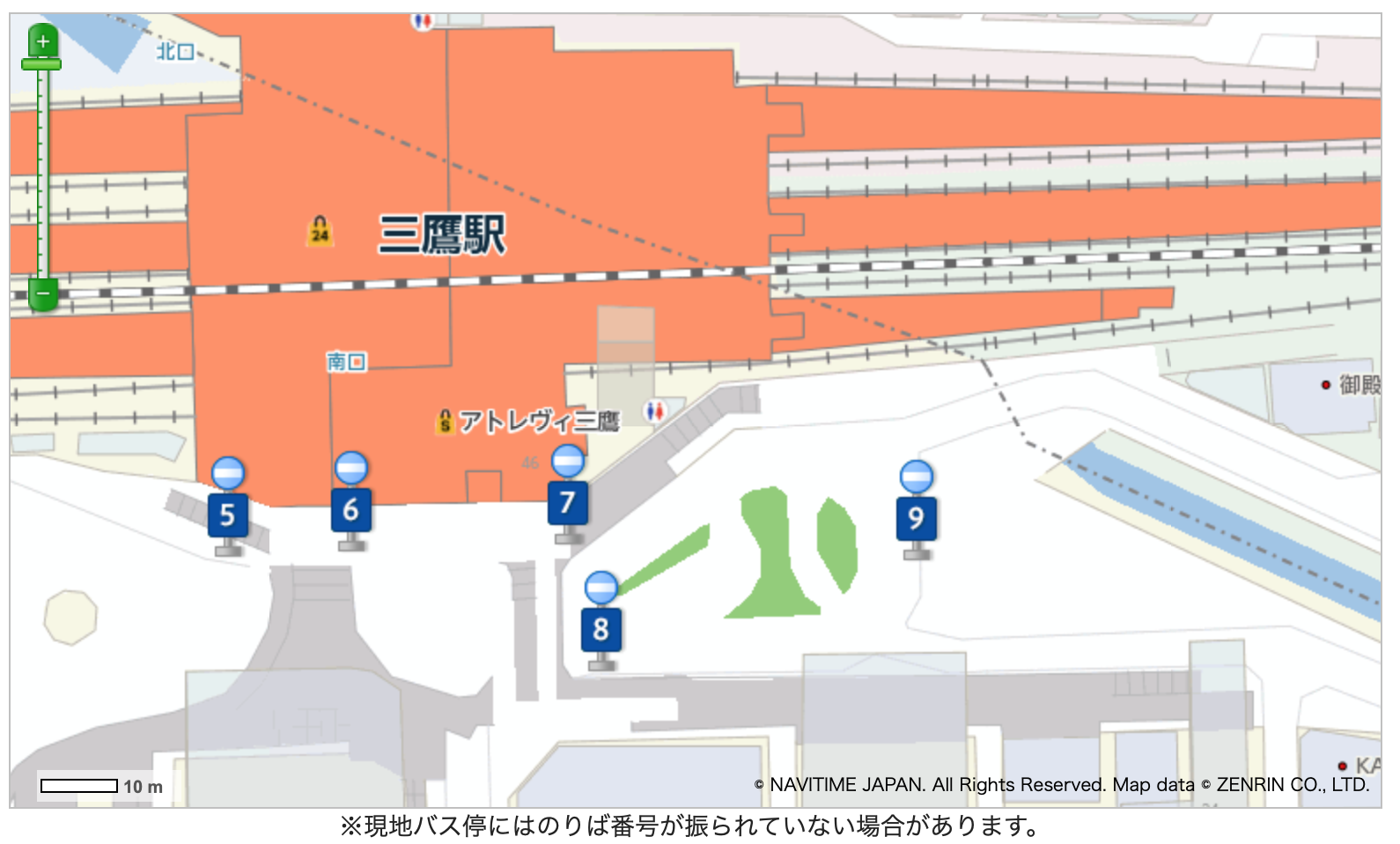 巴士站示意图